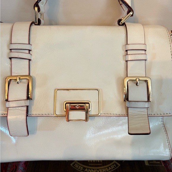 Antonio Melani Convertible Off-White Patent Leather Bag - Picture 9 of 12